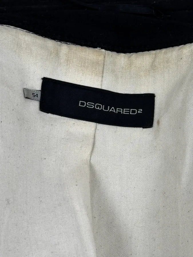 AW2007 Dsquared2 Black Wool Buttoned Caban Jacket UlCXXNu 11