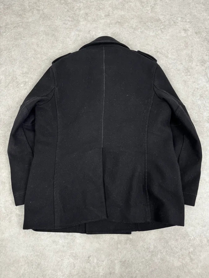 AW2007 Dsquared2 Black Wool Buttoned Caban Jacket UlCXXNu 3