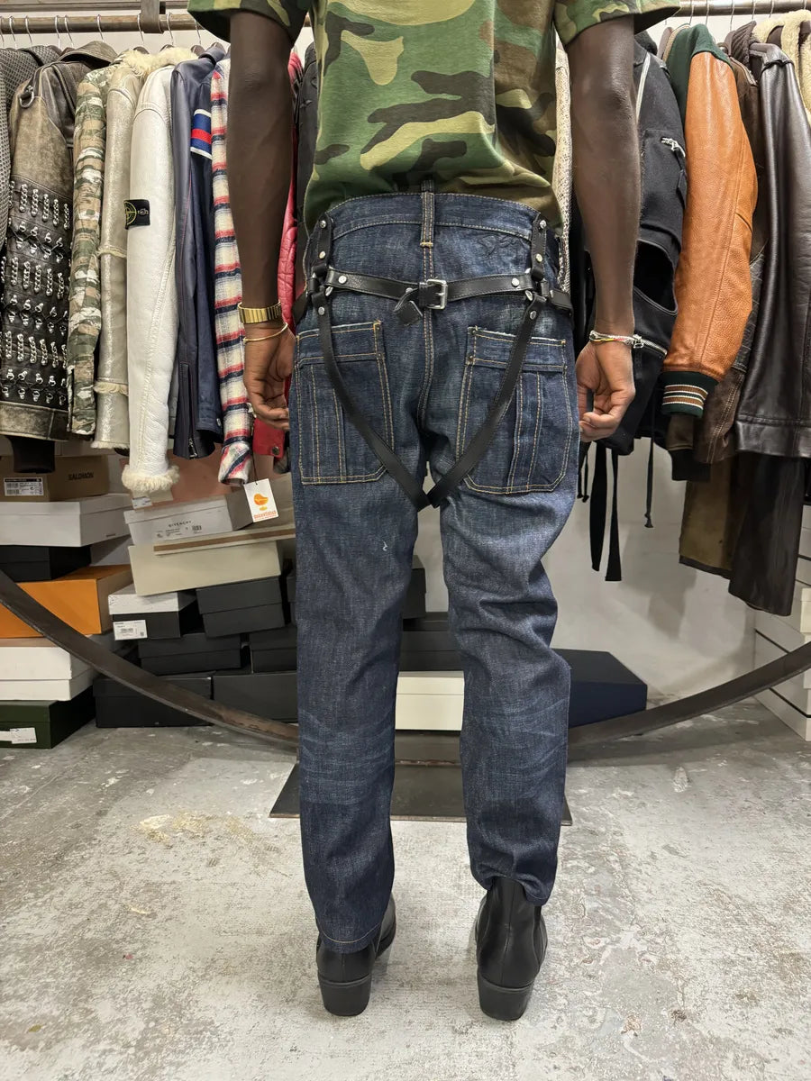 FW2007 Dsquared2 Bondage Harness Brut Denim Jeans VyHhBHV 3