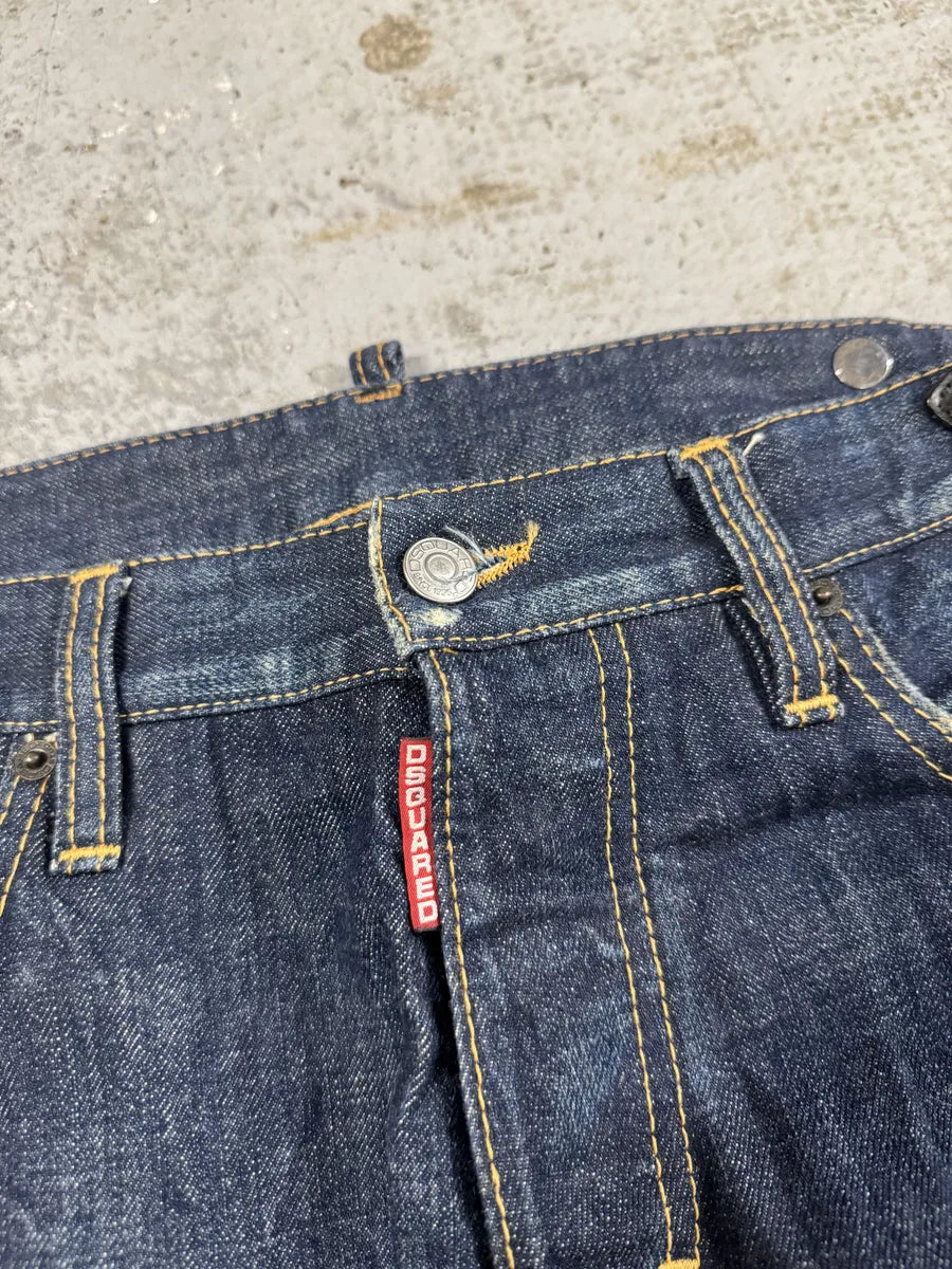 2000s DSquared2 Bondage Harness Brut Denim Jeans VyHhBHV 6