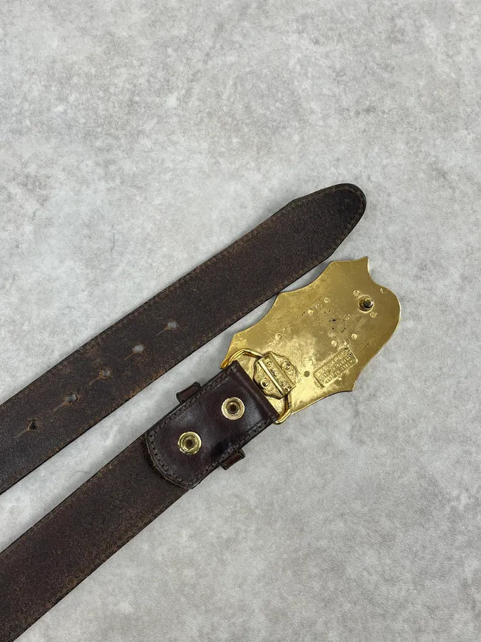 2000s Dsquared2 Brown Canadian Leather Belt RpMzYTl 5