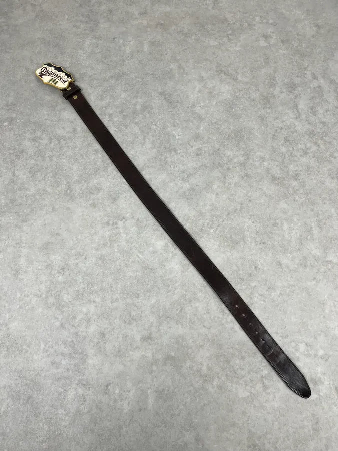 2000s Dsquared2 Brown Canadian Leather Belt RpMzYTl 7