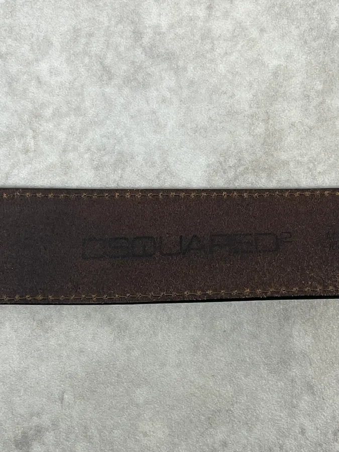 2000s Dsquared2 Brown Canadian Leather Belt RpMzYTl 8
