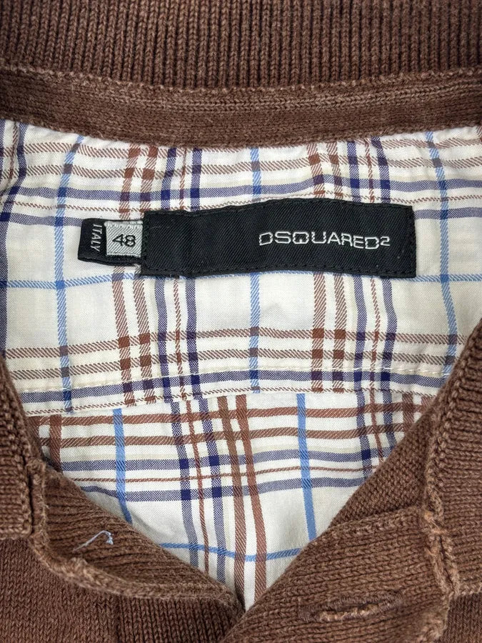 SS2009 Dsquared2 Brown Checkered Plaid Polo cwpGYQG 6