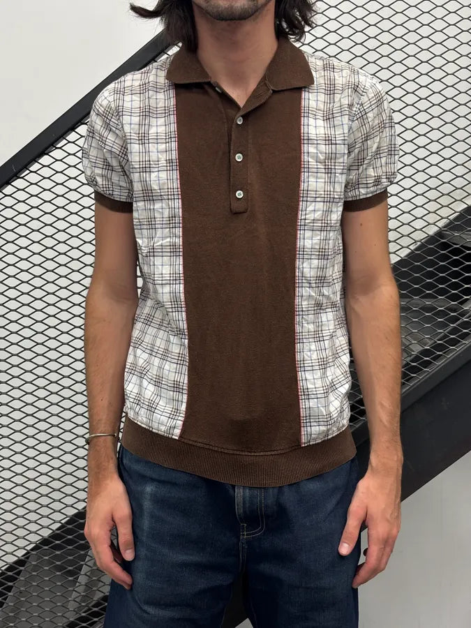 SS2009 Dsquared2 Brown Checkered Plaid Polo cwpGYQG 0