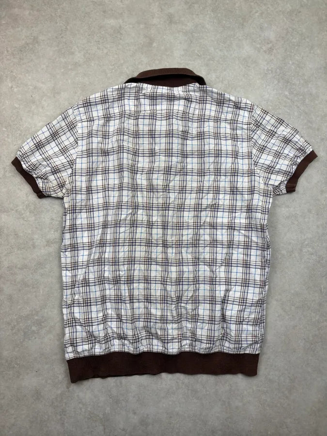 SS2009 Dsquared2 Brown Checkered Plaid Polo cwpGYQG 4
