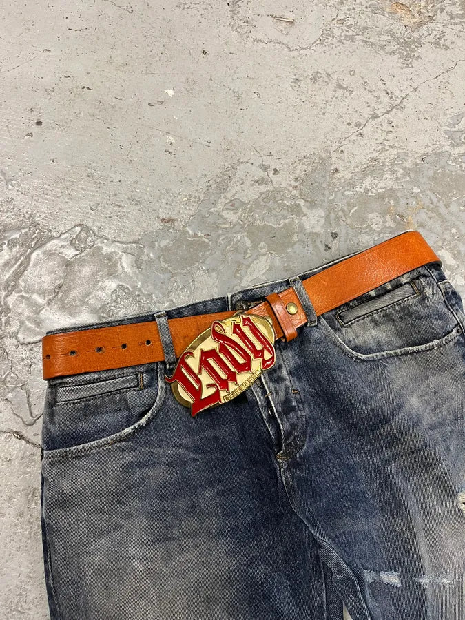 2000s Dsquared2 Brown Lady Leather Belt FnhIZTa 2