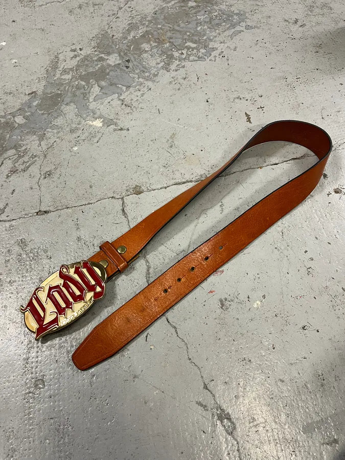 2000s Dsquared2 Brown Lady Leather Belt FnhIZTa 3