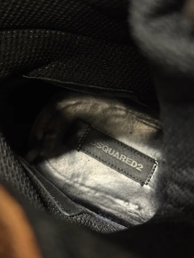 2000s Dsquared2 Brown Leather Front Zip Boots UpwuxPZ 6