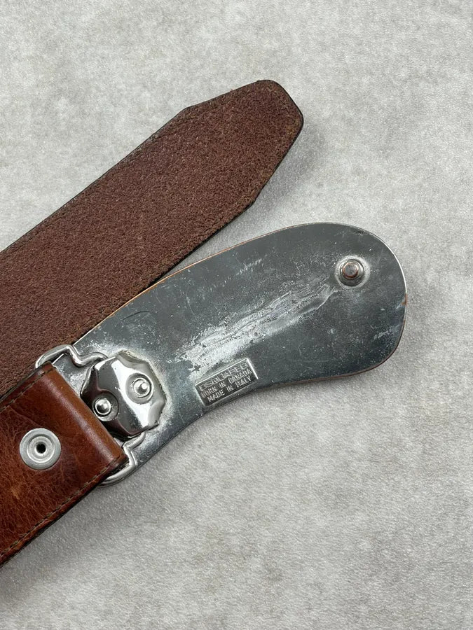 SS2005 Dsquared2 Brown Leather Hawaii Buckle Belt BDPciti 7