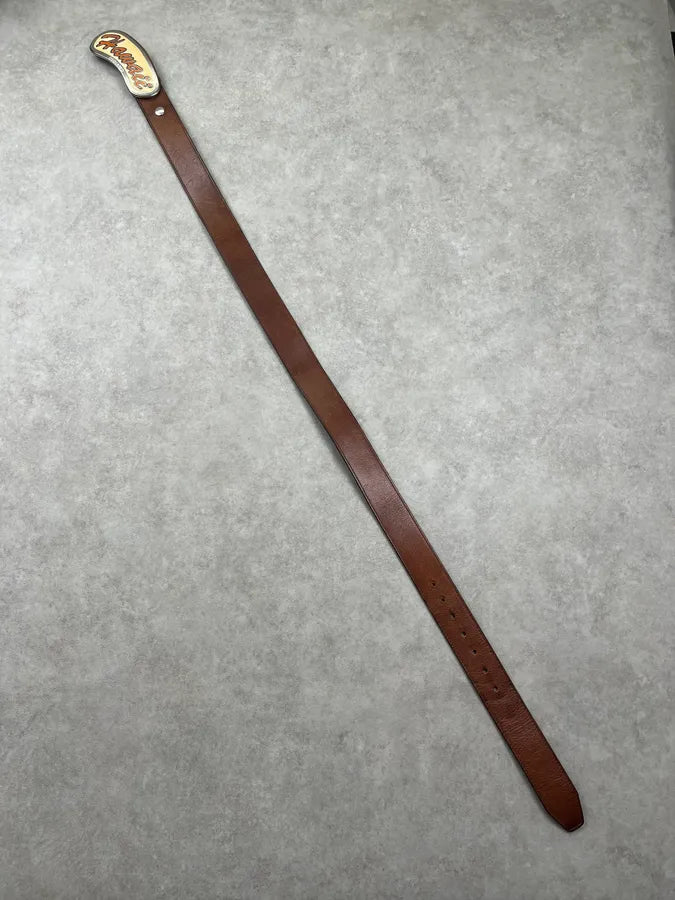 SS2005 Dsquared2 Brown Leather Hawaii Buckle Belt BDPciti 8
