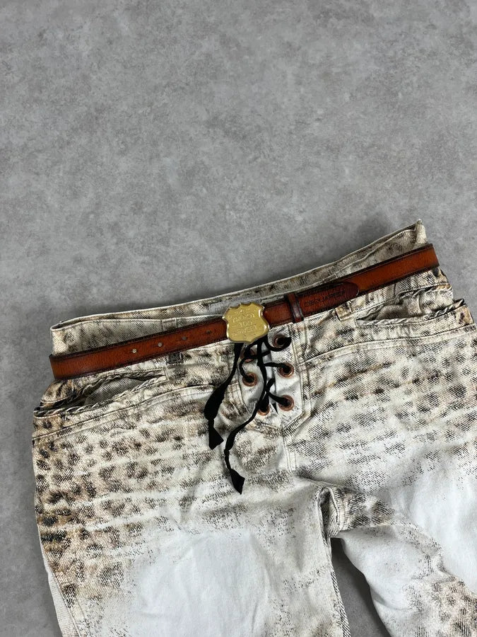 2000s Dsquared2 Brown Leather I’m not Too Sweet Belt bWHCpye 0