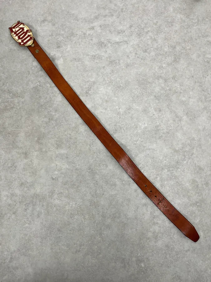 2000s Dsquared2 Brown Leather LADY Buckle Belt fyZucKu 7