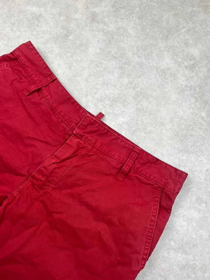 2000s Dsquared2 Chino Red Bordeaux Shorts bQEFNjD 4