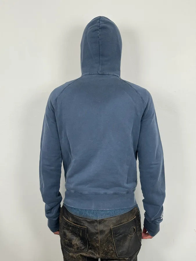 AW2005 Dsquared2 Faded Blue Preacher Zip-up Hoodie xrzQlHb 2