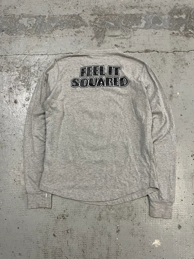 2000s Dsquared2 Felix The Cat Ta Daa Hot Grey Longsleeve T-Shirt TWxFfxs 6