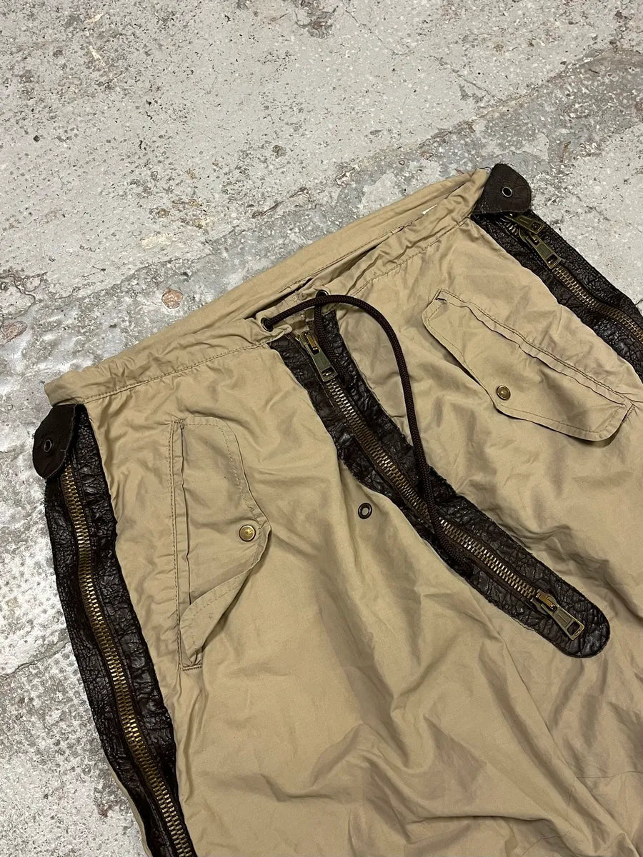 2000s Dsquared2 Full Zip Cargo Beige Pants kIEhZty 5