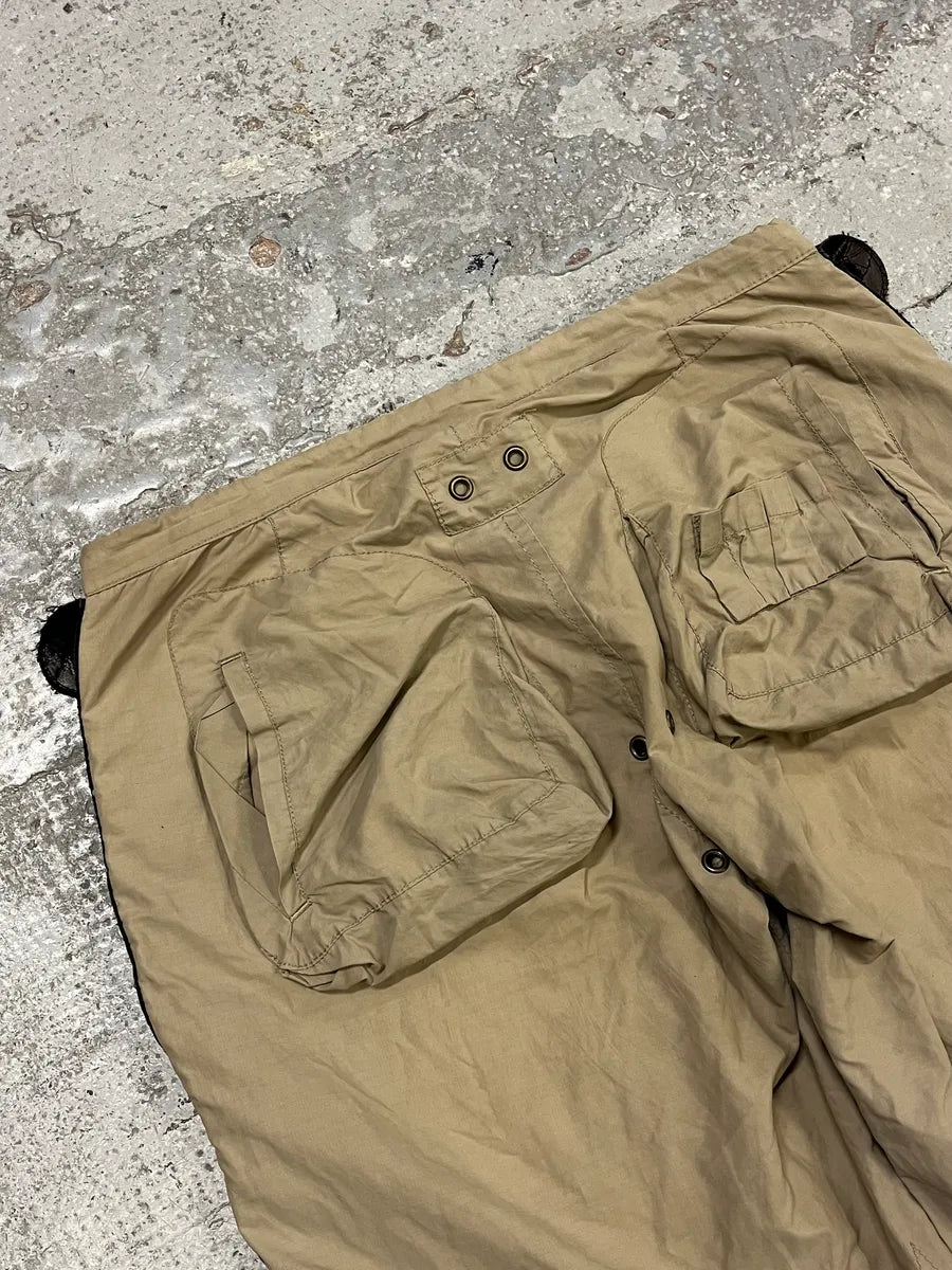 2000s Dsquared2 Full Zip Cargo Beige Pants kIEhZty 8