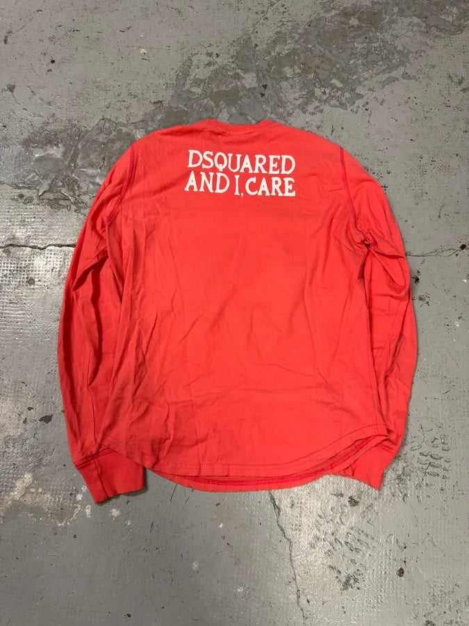 2000s Dsquared2 Generous Heart Pink Red Longsleeves yEvsACO 4
