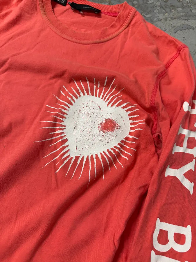 2000s Dsquared2 Generous Heart Pink Red Longsleeves yEvsACO 5