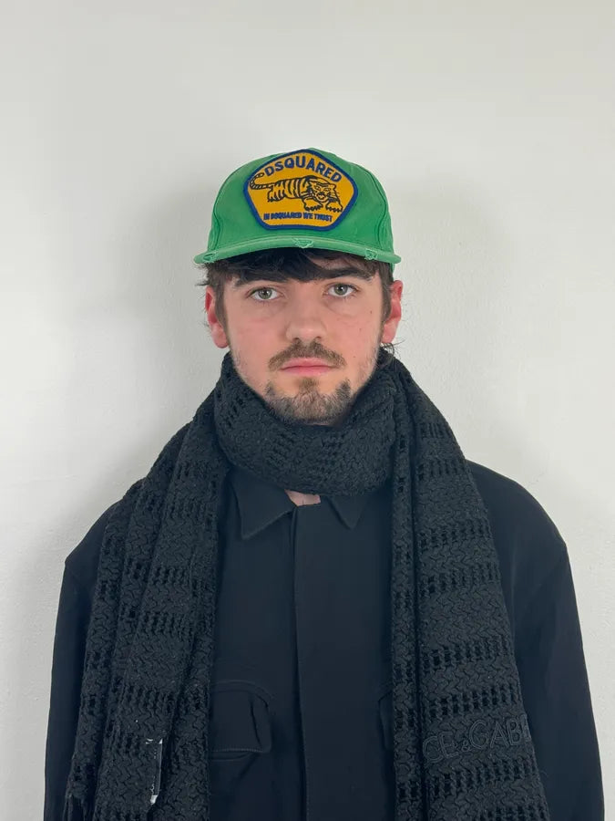 2000s Dsquared2 Green & Yellow Relaxed Cap WPidWJP 1