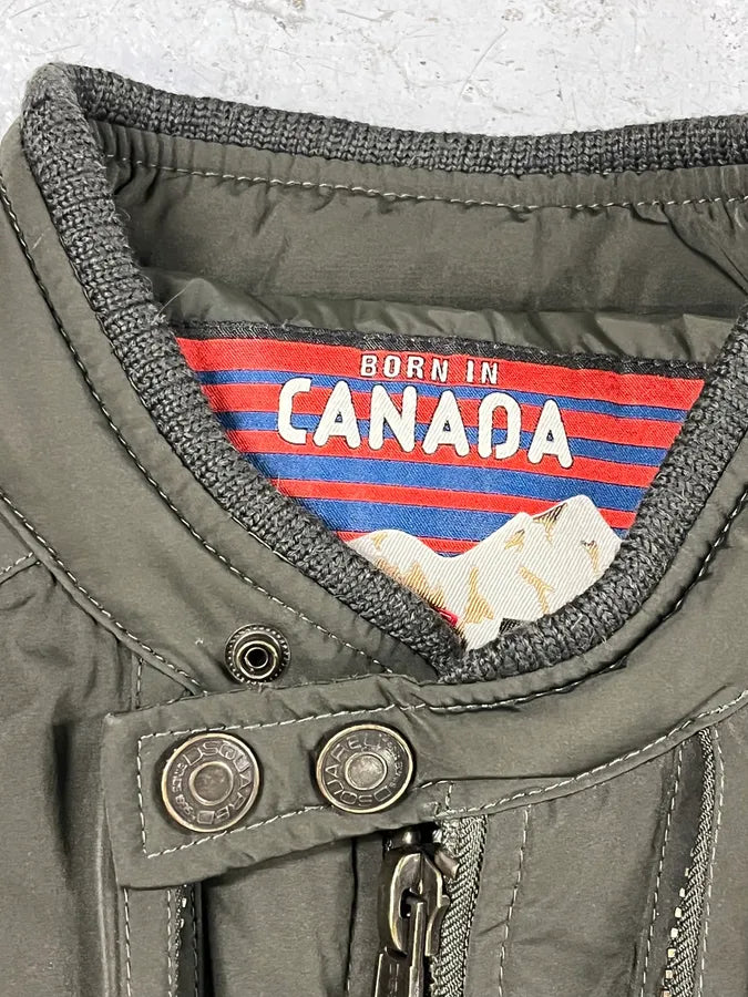 2000s Dsquared2 Green Cargo Bomber Puffer Jacket RHlOXTp 8