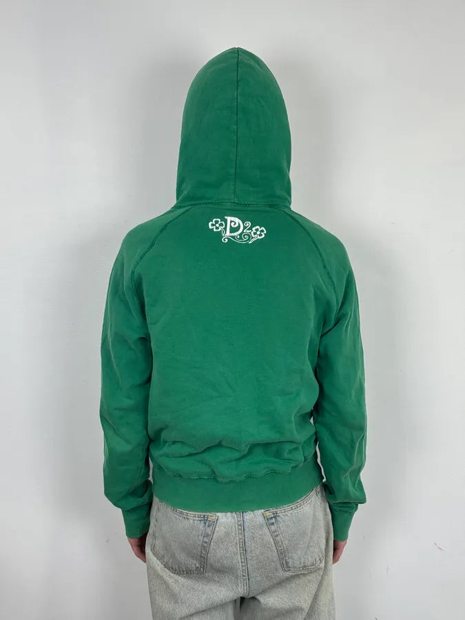 2000s Dsquared2 Green Propaganda Hoodie MCzEggU 2