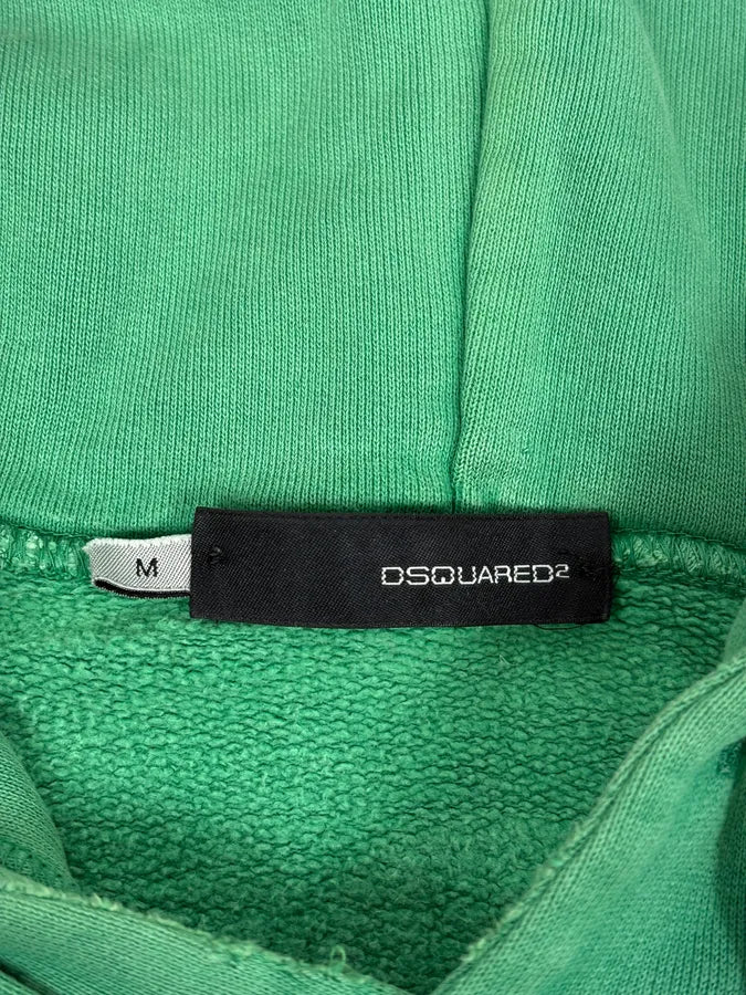 2000s Dsquared2 Green Propaganda Hoodie MCzEggU 8
