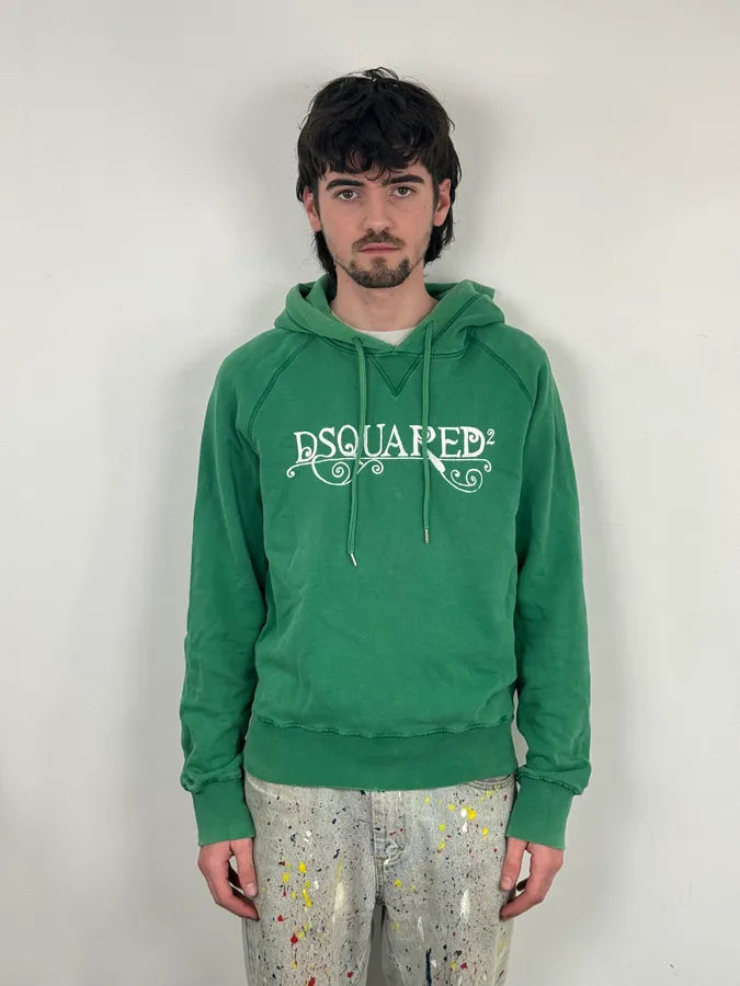2000s Dsquared2 Green Propaganda Hoodie MCzEggU 1