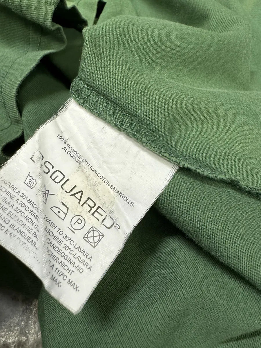 2000s DSquared2 Green Skeleton Dog T-Shirt mnhkHnC 7