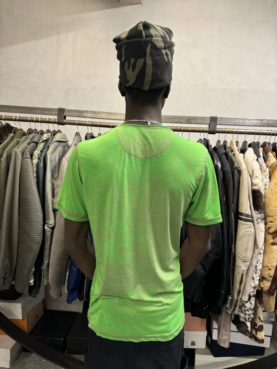 2000s Dsquared2 Green USA Flag Dean Dan T-Shirt LmOkcOP 1