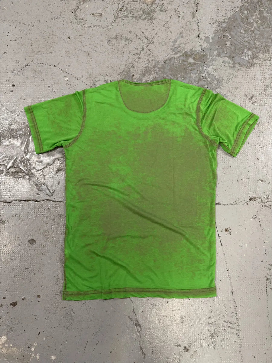 2000s Dsquared2 Green USA Flag Dean Dan T-Shirt LmOkcOP 3