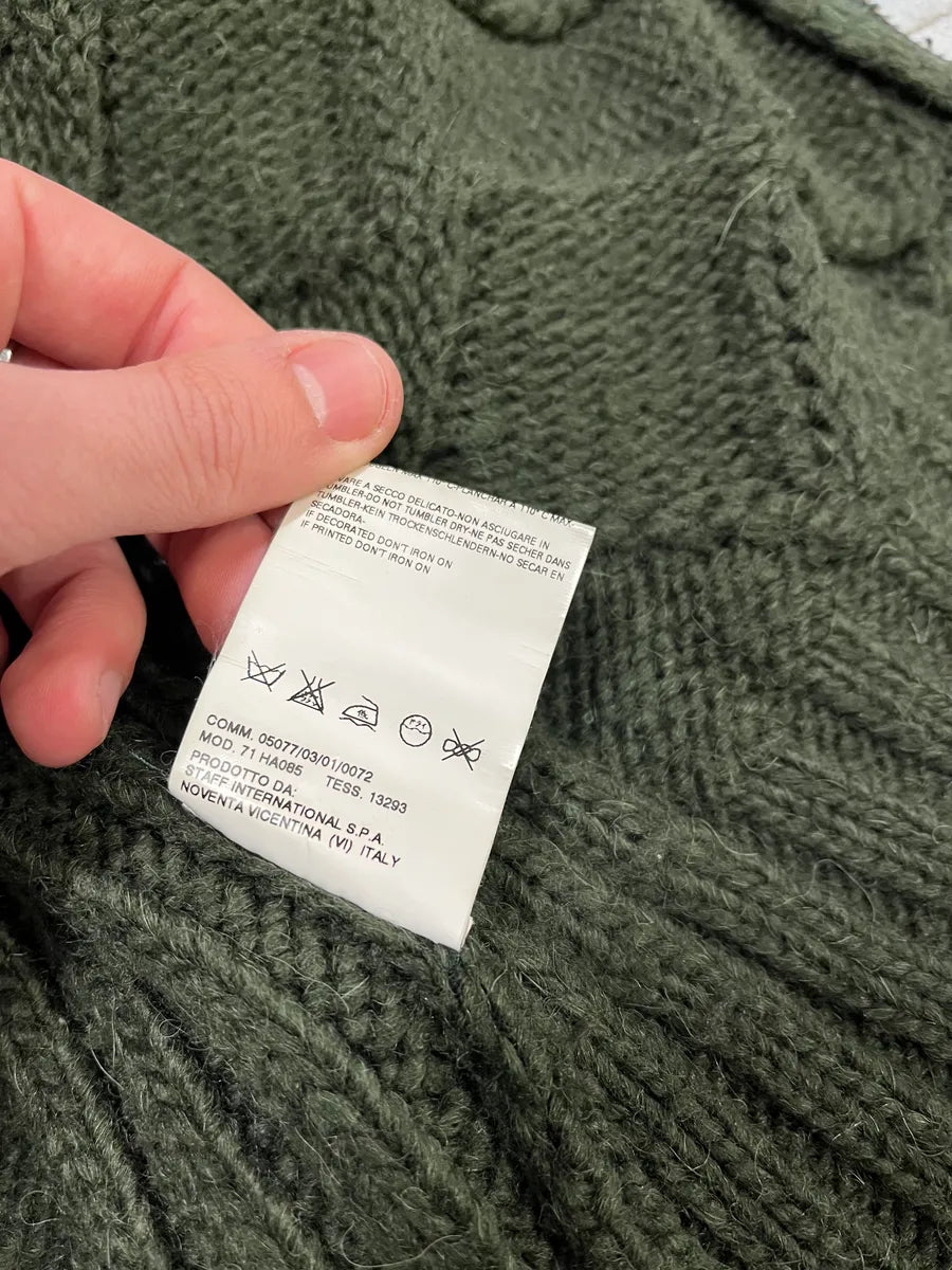 2000s Dsquared2 Green Woven Wool Zip-Up (S/M) 7