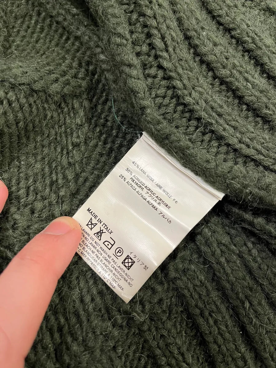 2000s Dsquared2 Green Woven Wool Zip-Up (S/M) 8