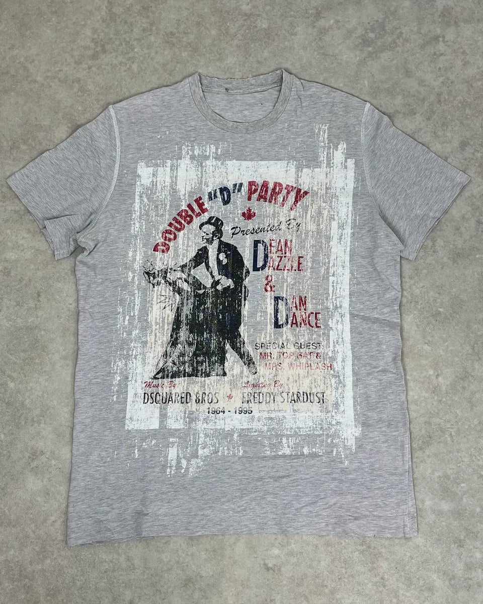 AW2009 Dsquared2 Grey Double Party T-Shirt fFhydns 0