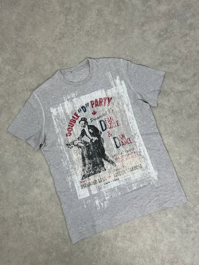 AW2009 Dsquared2 Grey Double Party T-Shirt fFhydns 3
