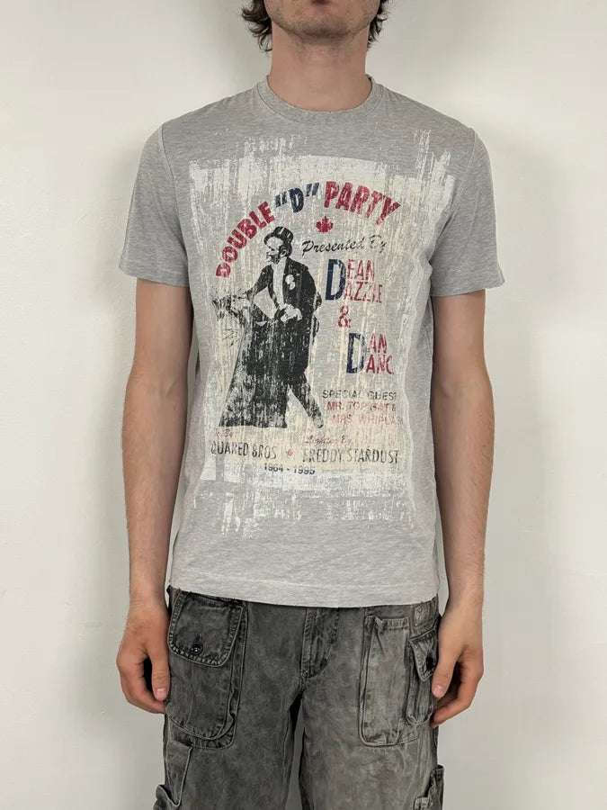 AW2009 Dsquared2 Grey Double Party T-Shirt fFhydns 1