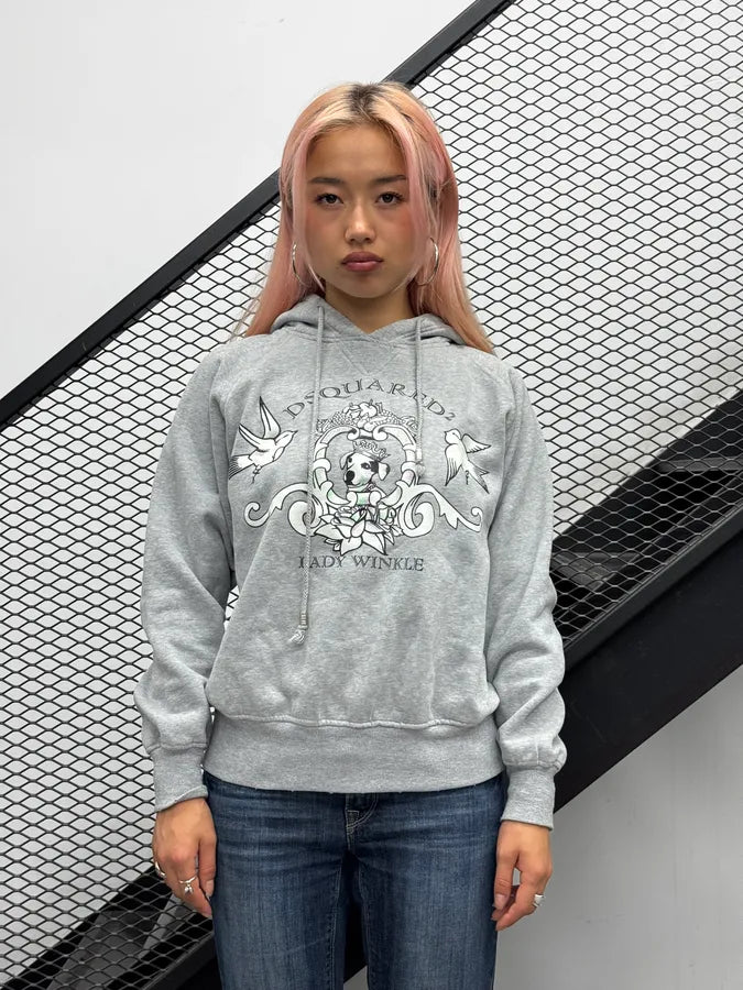 AW2004 Dsquared2 Grey Lady Winkle Dog Hoodie vZRJzWJ 2