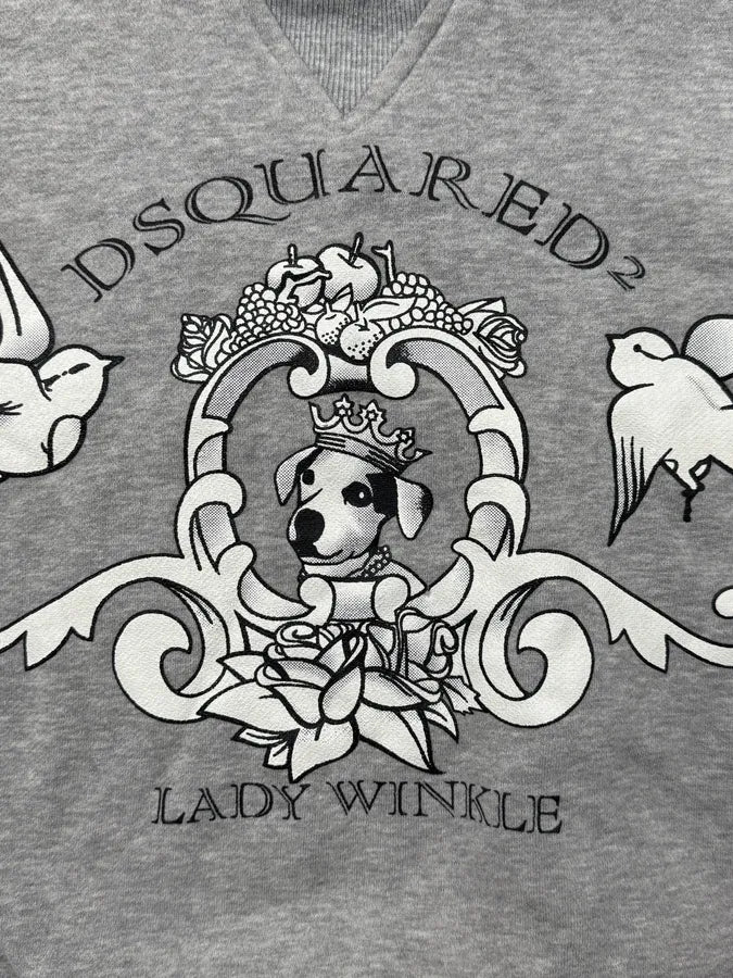 AW2004 Dsquared2 Grey Lady Winkle Dog Hoodie vZRJzWJ 6