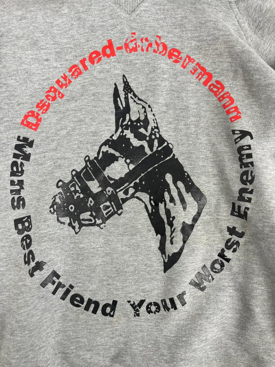 2000s Dsquared2 Grey Propaganda Hoodie jOMxqXp 7