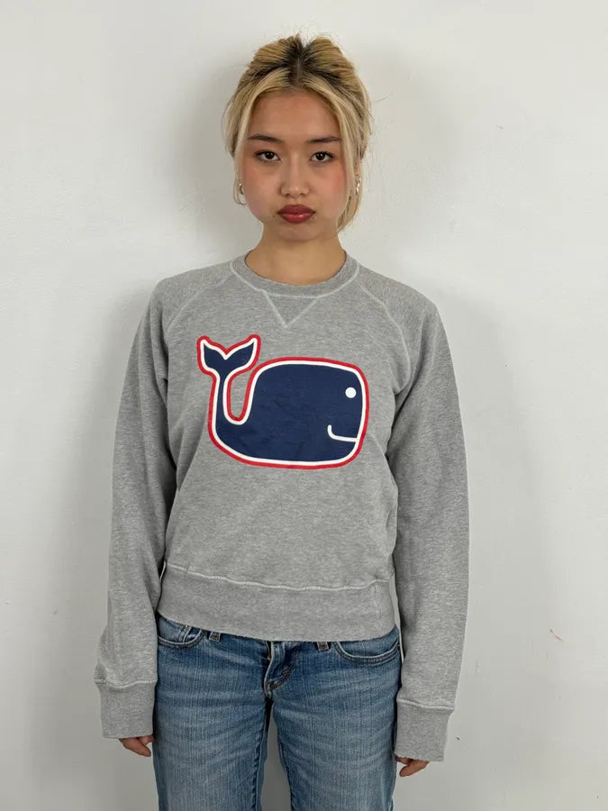 2000s Dsquared2 Grey Wale Crewneck Sweater kYVHdZt 1