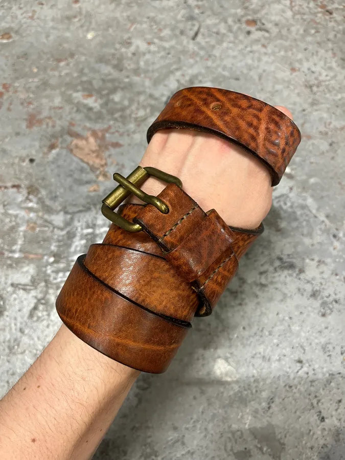 2000s Dsquared2 Leopard Brown Leather Belt SUvijtt 3