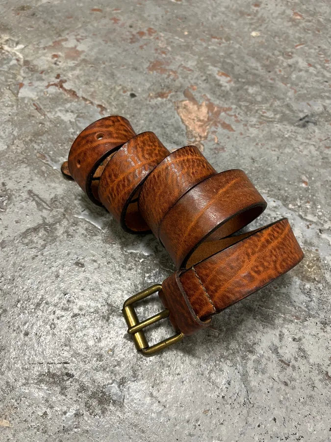 2000s Dsquared2 Leopard Brown Leather Belt SUvijtt 4