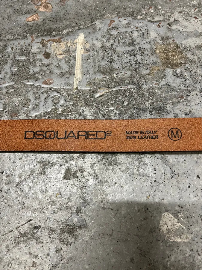 2000s Dsquared2 Leopard Brown Leather Belt SUvijtt 7