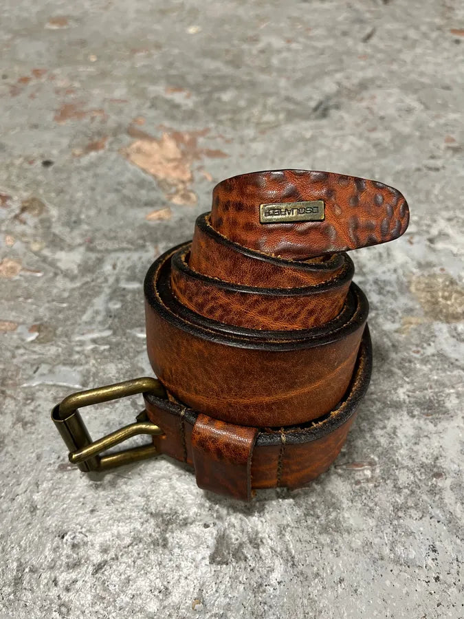 2000s Dsquared2 Leopard Brown Leather Belt SUvijtt 5