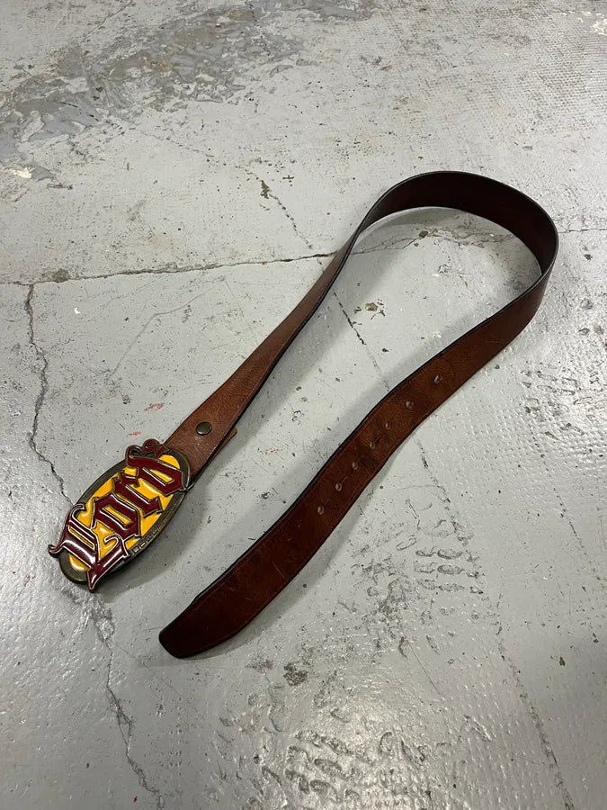 2000s Dsquared2 Lord Gothic Brown Leather Belt REPYxsq 2