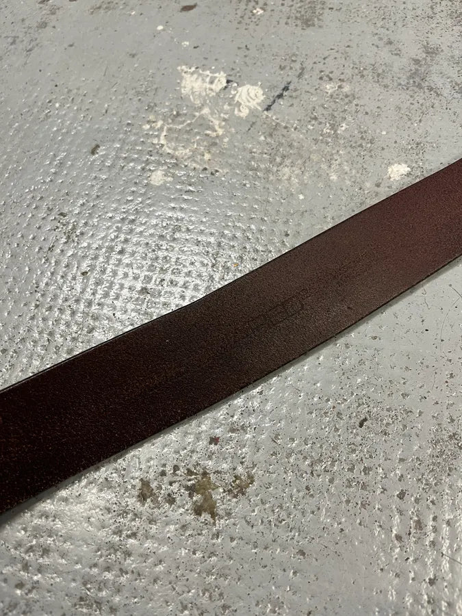 2000s Dsquared2 Lord Yellow Buckle Brown Leather Belt alDKqgh 8