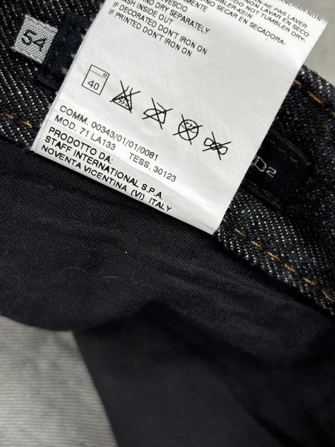 SS2008 Dsquared2 Navy Brut Denim Jeans QppvUsj 13