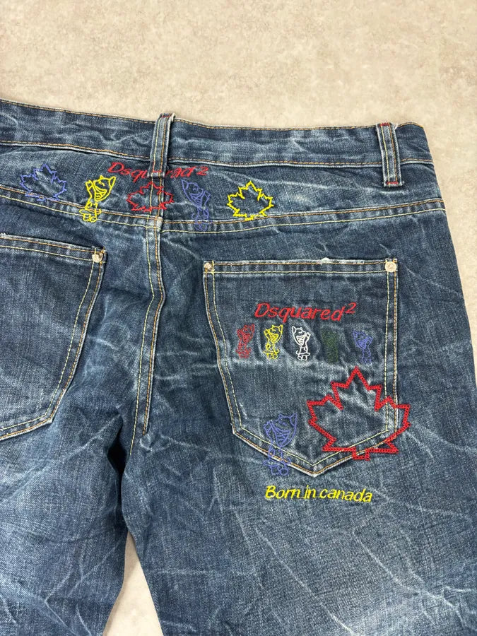 2000s Dsquared2 Navy Brut Denim Jeans XyZcNZf 9