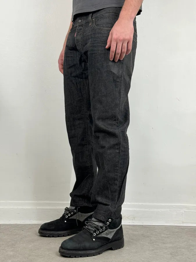 SS2008 Dsquared2 Navy Brut Denim Jeans QppvUsj 3